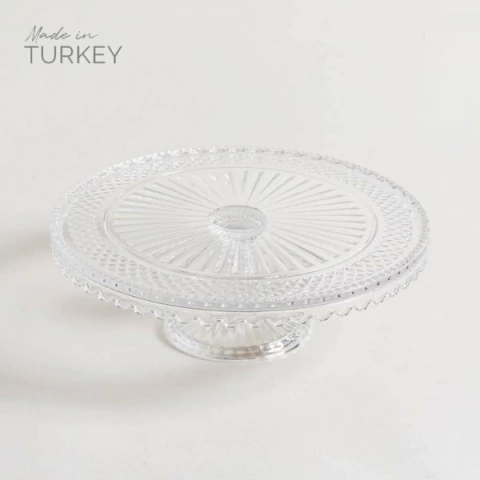 2 PIES DE TORTA REDONDO CON RAYAS Y GUARDA 32X11 CM - comprar online