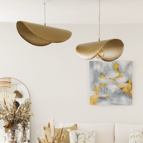 LAMPARA DE CHAPA DE HIERRO