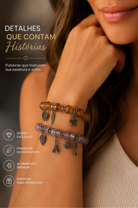 PULSEIRA COM PINGENTE BOHO