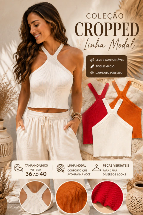 CROPPED DE LINHA MODAL