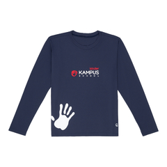 KINDER Camiseta Manga Longa Azul - comprar online