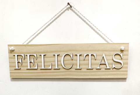 Cartel tabla Rustico