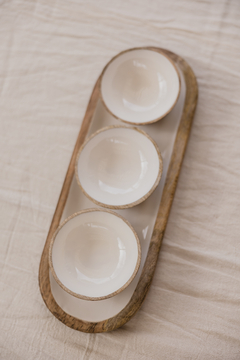 Set tres bowls con tabla