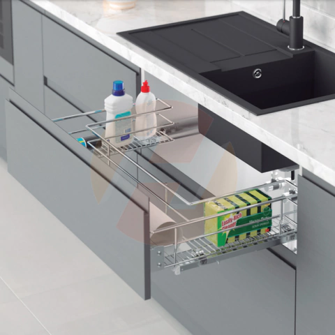 Cajón bajo bacha cromado para modulo 900 cierre suave - 9350376 - comprar online