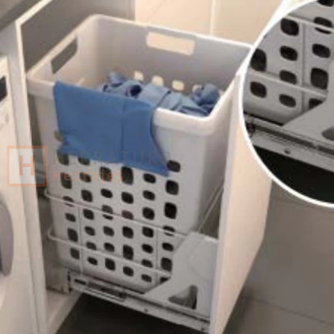 Canasto extraible para ropa extraible guias cierre suave M400 - comprar online