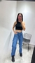 JEAN WIDE LEG CARGO AZUL