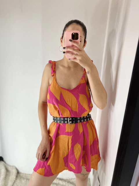 VESTIDO FIBRANA LULA NARANJA
