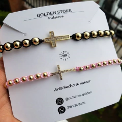 PULSERAS EN PAREJA CRUZ