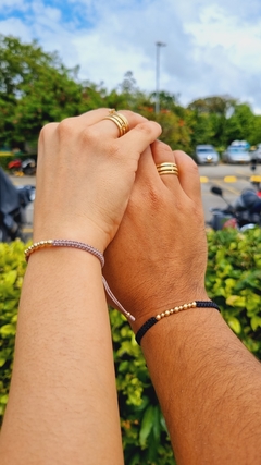 Pulseras en pareja EN ORO LAMINADO 18K