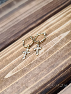 CANDONGA MINI CRUZ EN ORO LAMINADO AMERICANO