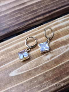 ARETES COLGANTE EN ORO LAMINADO AMERICANO
