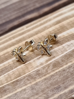 TOPO MARIPOSA EN ORO LAMINADO AMERICANO