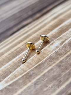 TOPO BALIN 1MM EN ORO LAMINADO AMERICANO