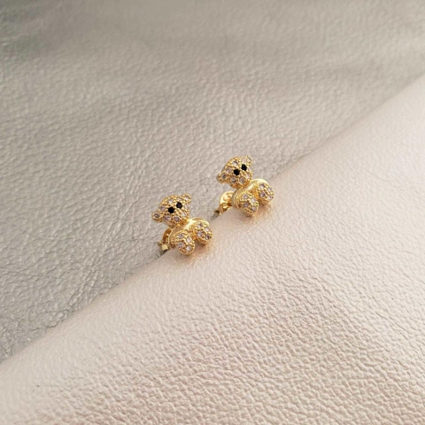 aretes oro laminado 