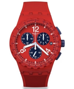 Reloj Swatch Essentials Primarily Red SUSR407: Rojo Esencial en Tu Tiempo