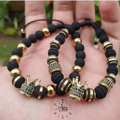 PULSERAS PARA PAREJA CORONAS