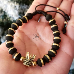Pulsera corona Neopreno/Acero inoxidable