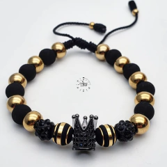 PULSERA CORONA ACERO INOXIDABLE