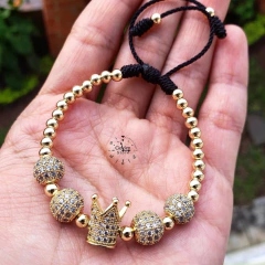 PULSERA ACERO INOXIDABLE/ZIRCON CORONA - comprar online