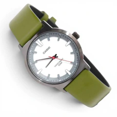 Reloj Casio MTP-B220BL-7AV Plateado Cuero 50M - tienda online
