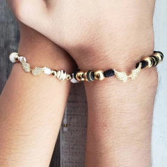 PULSERAS PARA PAREJAS NEOPRENO / ACERO INOXIDABLE ALAS