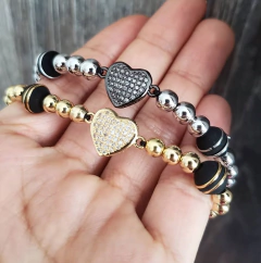 PULSERAS PARA PAREJAS CORAZONES