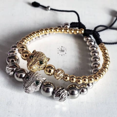 PULSERAS PARA PAREJAS LEOPARDOS