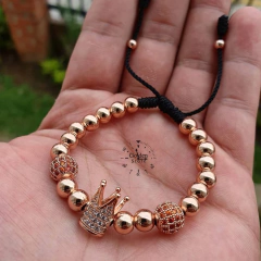 PULSERA CORONA ACERO INOXIDABLE