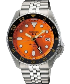 Reloj Seiko 5 Sports GMT Automático - Esfera Naranja para Hombre (Modelo SSK005K1)