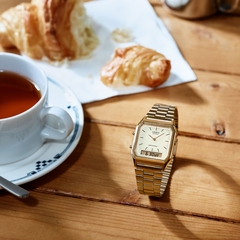 Reloj Casio AQ-230GA-9D - Elegancia Clásica, Dorado - GOLDEN STORE