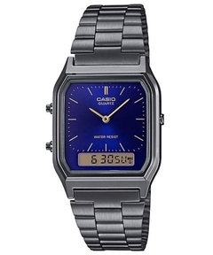 Reloj Casio AQ-230GG-2A - Estilo Clásico en Negro Cromado