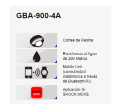 Reloj G Shock G-SQUAD GBA-900-4ADR - tienda online