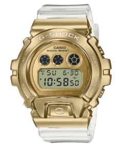 Reloj G-SHOCK GM-6900SG-9 Dorado con Marco Metálico, Correa Transparente, Resistencia 200M y Estilo Icónico - comprar online