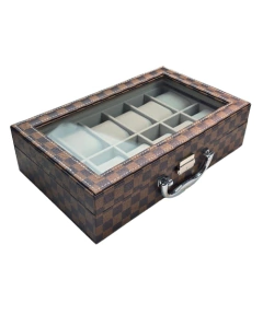 CAJA ORGANIZADORA DE RELOJES 12 PUESTOS