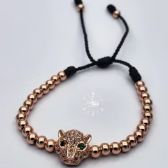 PULSERA DE ACERO INOXIDABLE LEOPARDO