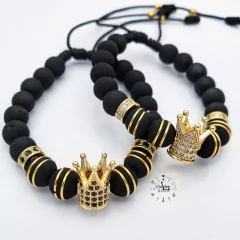 Pulsera para pareja Neopreno / Acero