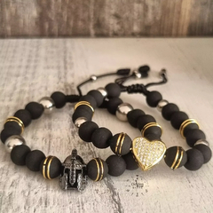 Pulseras Gladiador Neopreno y Acero.