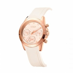 RELOJ LOIX L1244-1 BLANCO CON ORO ROSA - comprar online