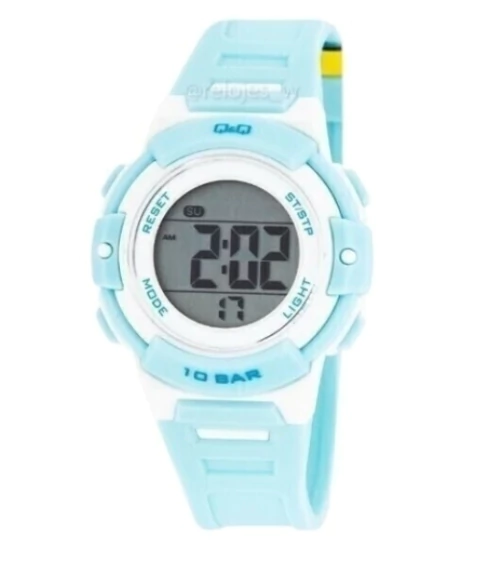 Reloj Q&Q M185J803Y – Digital Mujer 40mm Polímero Bicolor 100M Cronógrafo - comprar online