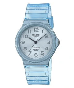 Reloj Casio MQ-24S-2B Azul Translúcido Diseño Minimalista