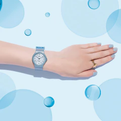 Reloj Casio MQ-24S-2B Azul Translúcido Diseño Minimalista - comprar online