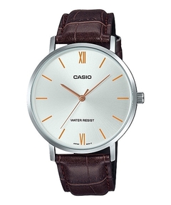 Reloj Casio MTP-VT01L-7B2 cuero marron original 