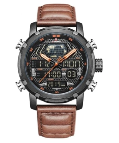 RELOJ NAVIFORCE NF9160 CUERO LEGITIMO - GOLDEN STORE