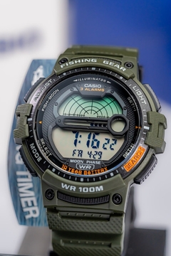 RELOJ CASIO WS-1200H-3AV FISHING GEAR en internet