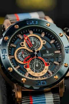 RELOJ KOSMO K3932G CRONÓGRAFO DOS PULSOS INTERCAMBIABLES - GOLDEN STORE