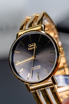 Reloj Q&Q S13A-502PY Superior - Zafiro - GOLDEN STORE