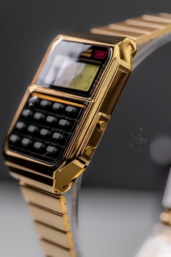 Reloj Casio CA-500WEG-1A - Elegancia Metálica con Funcionalidad Retro - comprar online