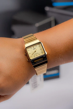 Reloj Casio AQ-800EG-9A - Estilo Retro Vintage con Elegancia - tienda online