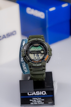 RELOJ CASIO WS-1200H-3AV FISHING GEAR - comprar online