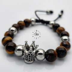Pulsera piedra natural y acero
